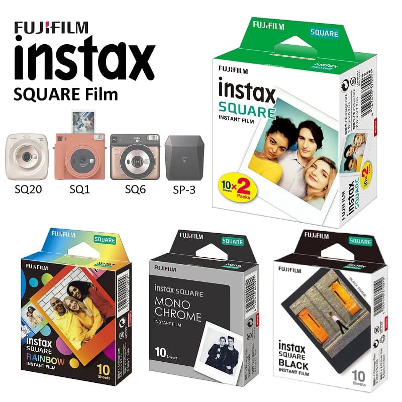 10-120 sheets Fujifilm Instax Square White Edge Films Photo Paper for Instax SQ1 SQ10 SQ6 SQ20 Instant Camera Share SP-3 Printer - 5