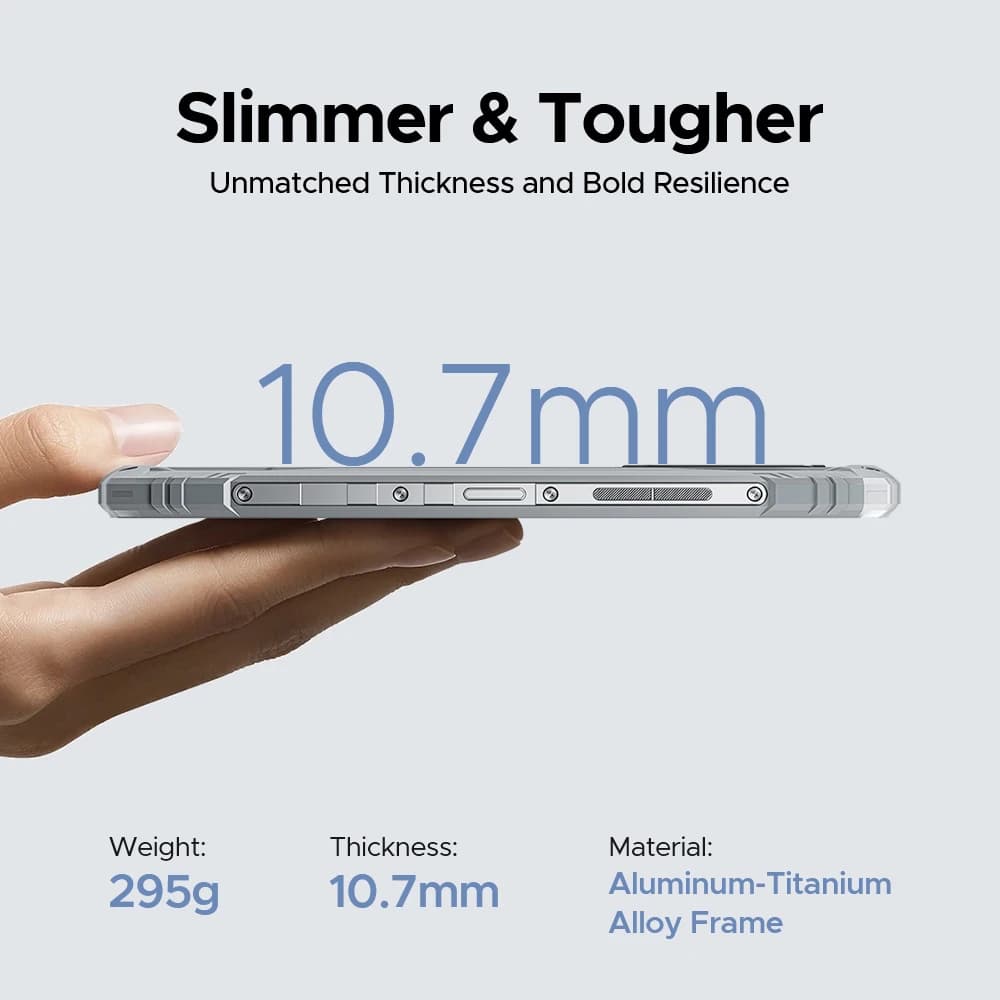 الإصدار العالمي DOOGEE Blade10 هاتف قوي فائق الطاقة Gemini AI بسماكة 10.7 ملم وبطارية 6150 مللي أمبير في الساعة ونظام أندرويد 15 وهاتف ذكي مزود بتقنية NFC - 4