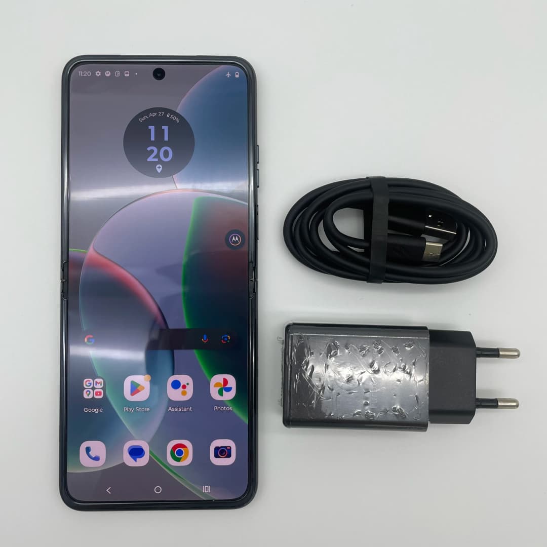 هاتف موتورولا رازر 40 الأصلي المفتوح XT2323 5جي ببصمة الإصبع وبلوتوث وNFC وشاشة 6.9 بوصة وكاميرا 64 ميجابكسل وبطارية 4200 مللي أمبير في الساعة - 6