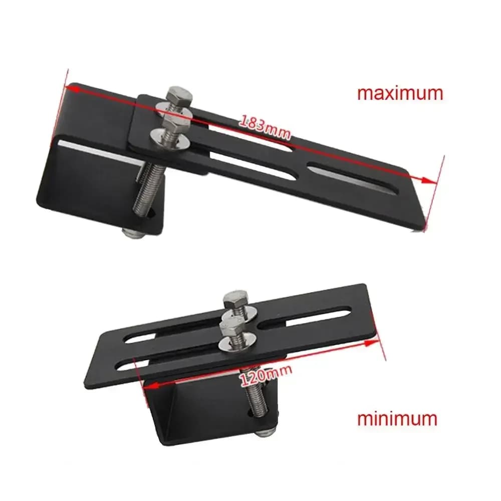 2pcs Universal Car SUV Roof Rack LED Light Bar Mounting Bracket Offroad Driving Work Lamp Clamp Holder Auto Pickup Accessories - 6