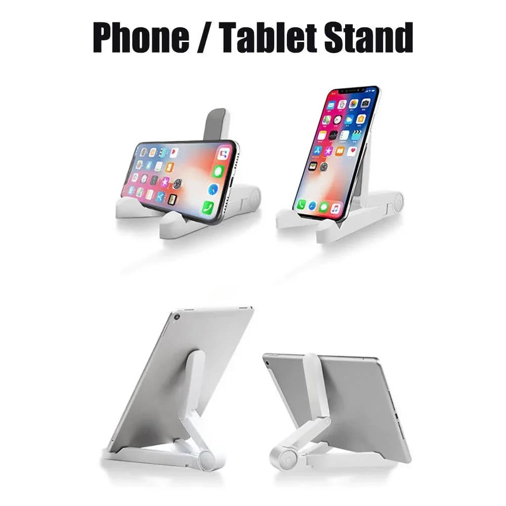 حامل iPad محمول قابل للطي متوافق مع 4 "-11" حامل بلاستيكي لسطح المكتب للهاتف اللوحي Xiaomi Samsung Huawei Phone Tablet Stand - 2