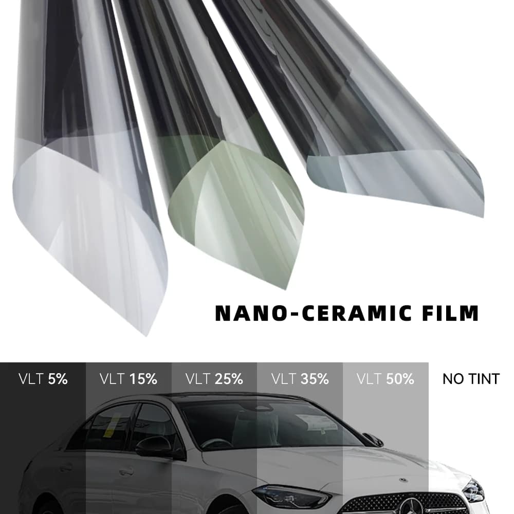 50cmX300cm IR100% Nano Ceramic Film Super Quality High Heat Resistant Car glass Solar Tint Window Films Protective - 4