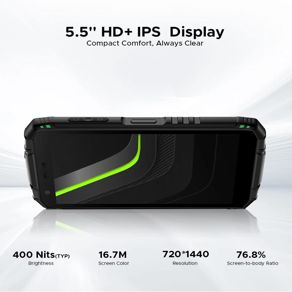 Global Version DOOGEE Fire 3 Pro Rugged Phone 16GB 128GB 5.5" HD+ Display 8350mAh Battery UNISOC T7200 16MP+8MP NFC Android 15 - 3