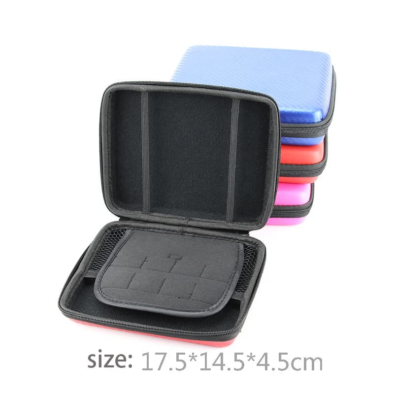 حقيبة تخزين صلبة من مادة EVA مع سحاب، حامل واقية لبطاقات ألعاب 2DS، غطاء عالي الجودة، صندوق تخزين لبطاقات الألعاب - 5