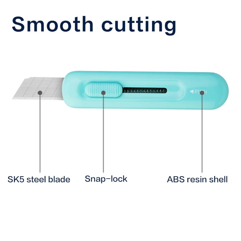 DELI SK5 Blade Precision Cutter Mini Utility Knife with Snap-Off Blade Professional Paper Cutting Tool for Crafts Artwork Use - 2