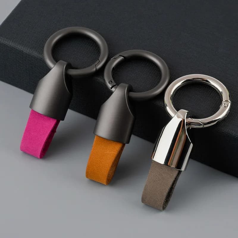 Luxury Men Women Key Chain Fashion Keychain Durable Leather for Car Key Ring Holder Horseshoe Buckle Gift Accessories Wholesale - 3
