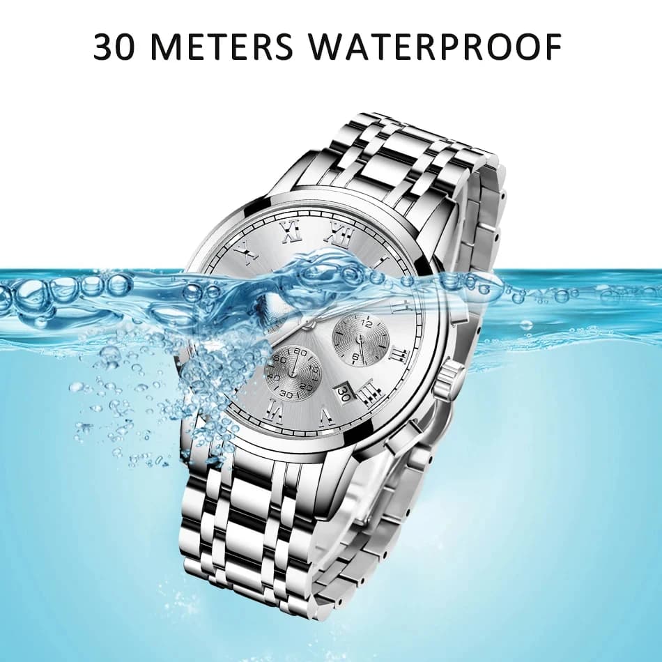 LIGE New Fashion Quartz Watch For Women Casual Military Chronograph Wristwatches Sport Waterproof Women Watch Relogio Feminino - 4