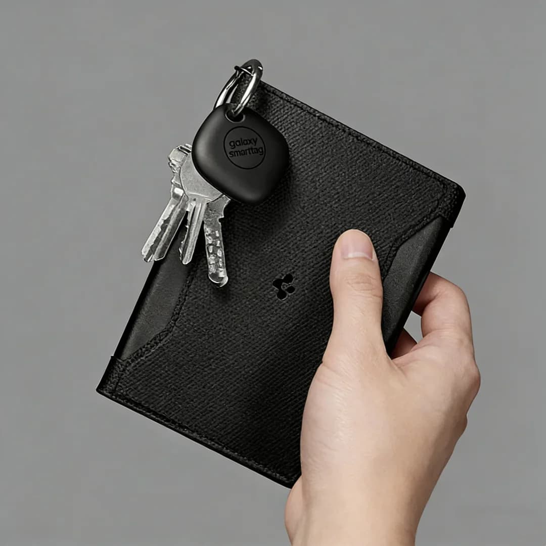 حافظة جواز سفر عالمية من Spigen مع حجب RFID، محفظة أصلية، حماية من السرقة والسقوط، هدية حافظة بطاقات - 2