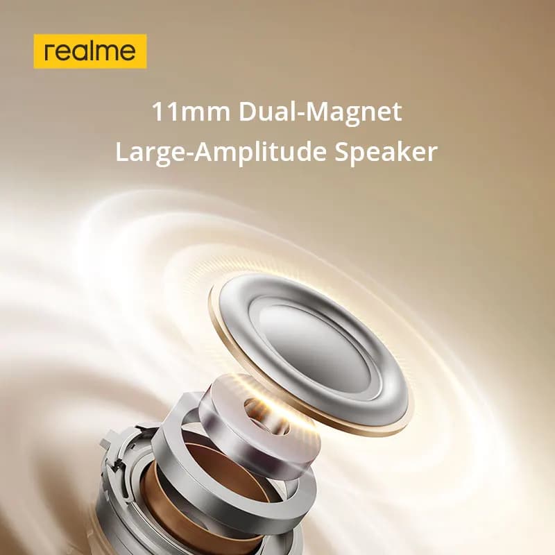 سماعات أذن realme Buds Clip OWS بمشبك أذن، إلغاء ضوضاء المكالمات بتقنية ENC، مترجم ذكي، بطارية تدوم حتى 36 ساعة، مقاومة للماء بمعيار IP55، بلوتوث 5.4 - 5