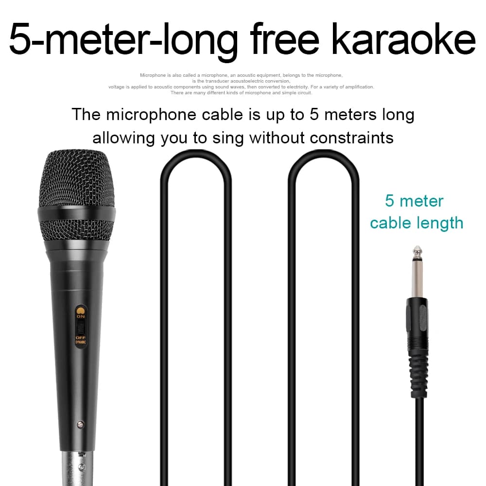 6.35MM Professional Wired Dynamic Microphone Cardioid Pickup Depusheng C1 Portable Handheld Mic For KTV Karaoke Stage Singing - 5
