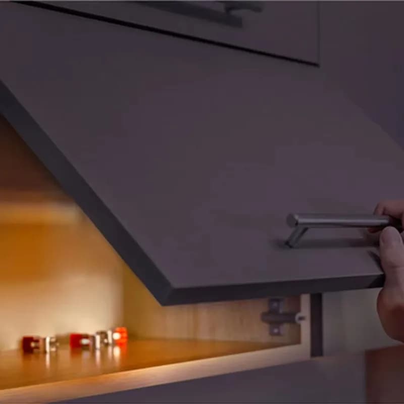 مصباح خزانة ييليت LED قابل لإعادة الشحن USB مستشعر الأشعة تحت الحمراء إضاءة ليلية للدرج خزانة المطبخ خزانة الملابس مصباح السرير - 4