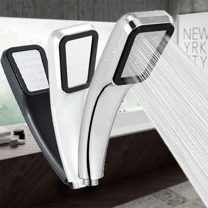 ضغط 300 ثقوب رئيس واحد اليد عقد مربع دش رئيس توفير المياه الأمطار رذاذ فوهة اكسسوارات الحمام