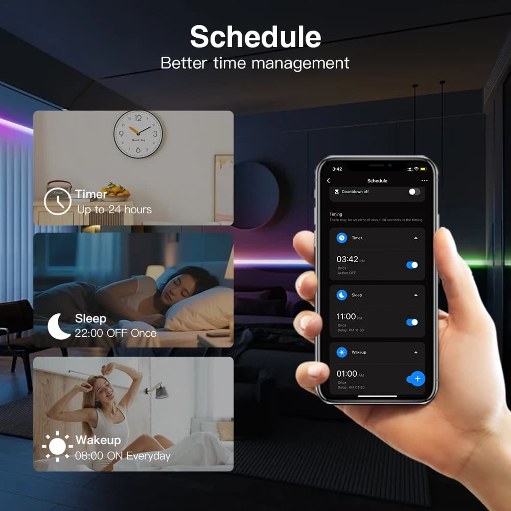 Tuya SPI Pixel LED Controller RGBCCT RGBW RGB Dynamic Light Music Sync WiFi / ZigBee Smart Life Google Assistant Alexa Yandex - 5