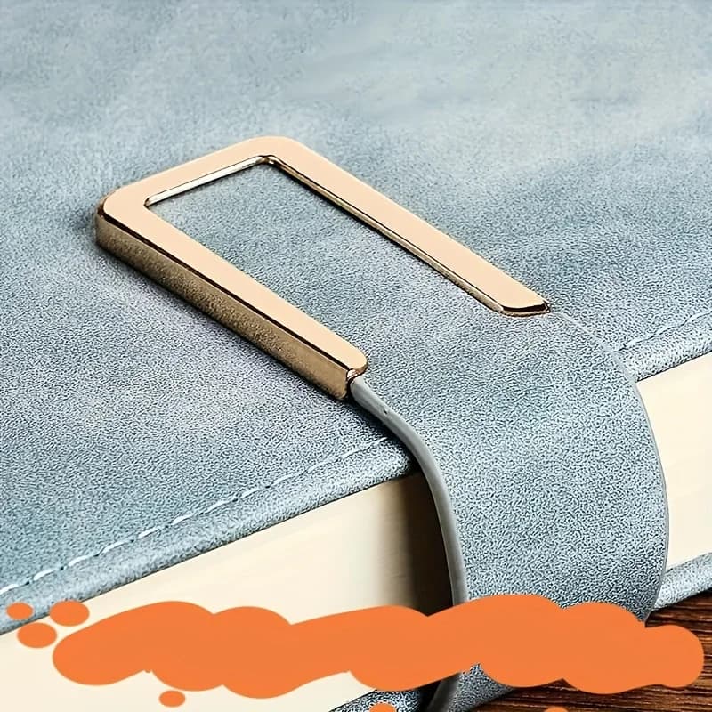 Custom Name A5 Retro Notebook Soft Leather Cover 200 Pages Agenda for Students Trendy Business Office School Stationery Supplies - 3