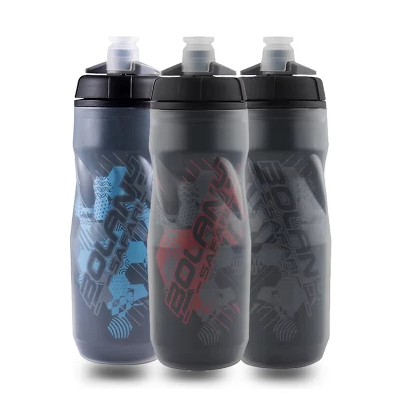600ML Double Layer Bike Water Bottle PP5 Heat & Cold Insulated Sports Water Cup Outdoor Cycling Water Bottle Bicycle Accessory