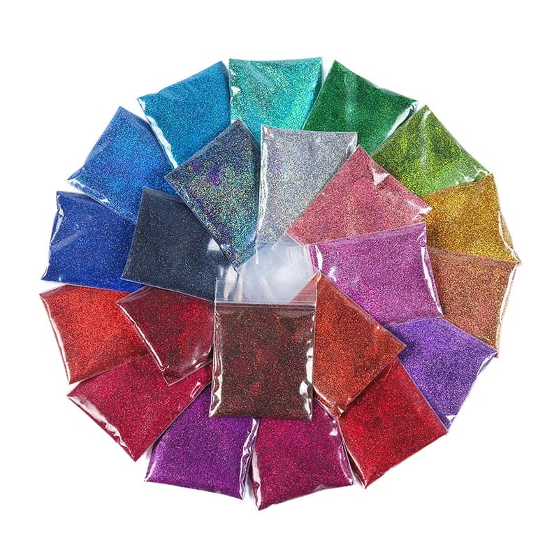 10 جرام/الحقيبة المجسم بريق ناعم مسحوق لملء الايبوكسي الليزر بريق الذهب الفضة غرامة مسحوق DIY بها بنفسك الراتنج قالب ملء الحرف - 4