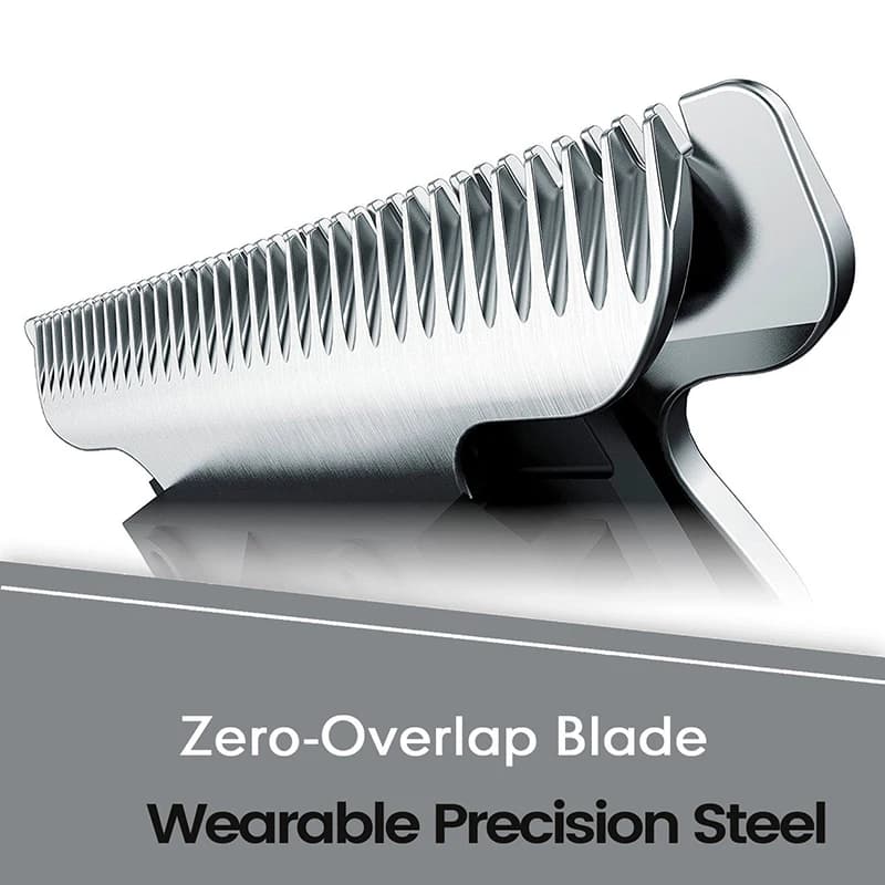 ماكينة قص شعر احترافية لصالونات الحلاقة، ماكينة حلاقة للرجال، ماكينة تشذيب اللحية الكهربائية بشفرة T مقاس 0 مم، ماكينة قص شعر لاسلكية - 2