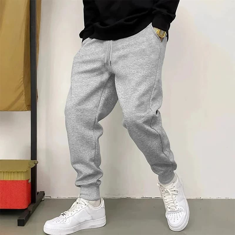 Autumn Winter Daily Casual Sporty Trousers Home Outdoor 2025 Hot Sale Men's Sweatpants High Quality Solid Color Jogger Pants