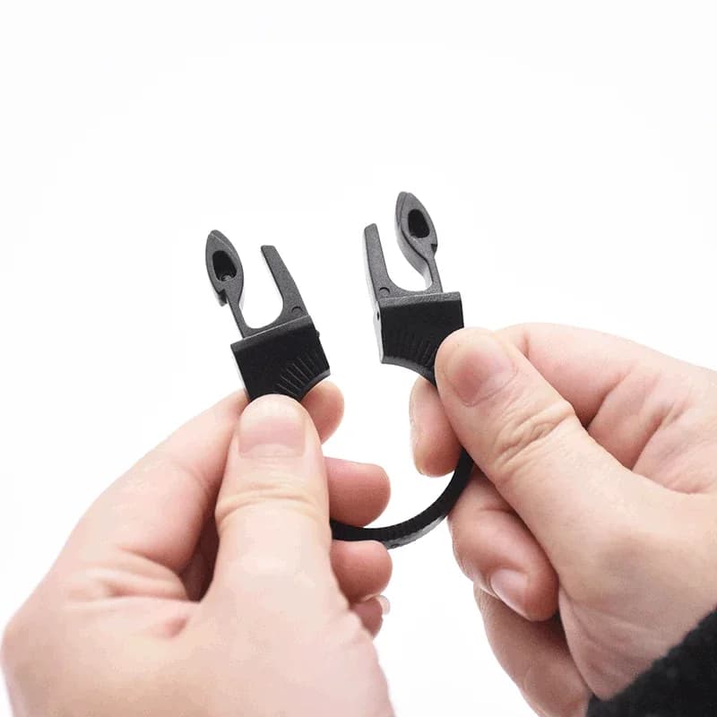 حزام حقيبة الظهر مع مشابك كارابينير وعلاقة زجاجة ماء قابلة للسحب - إكسسوارات التخييم والمشي والتسلق - 5