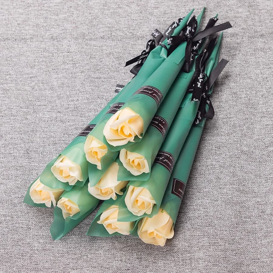 1/5/10Pcs Soap Artificial Flower Rose Bouquet Valentine's Day Decoration Home Decor Fake Flowers Teacher's Day Wedding Decor - 6