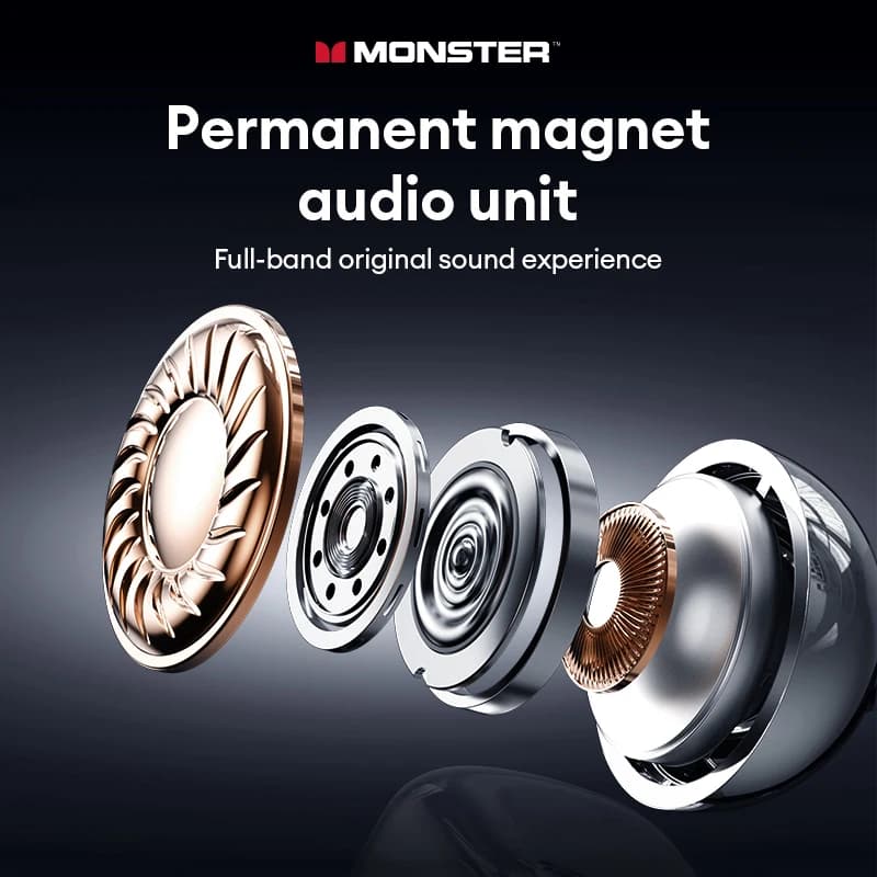 سماعات أذن Monster MQT65 OWS بلوتوث 6.0 جودة صوت HiFi مكالمة HD سماعات رأس لاسلكية مشبك أذن إلغاء الضوضاء سماعات أذن رياضية - 6