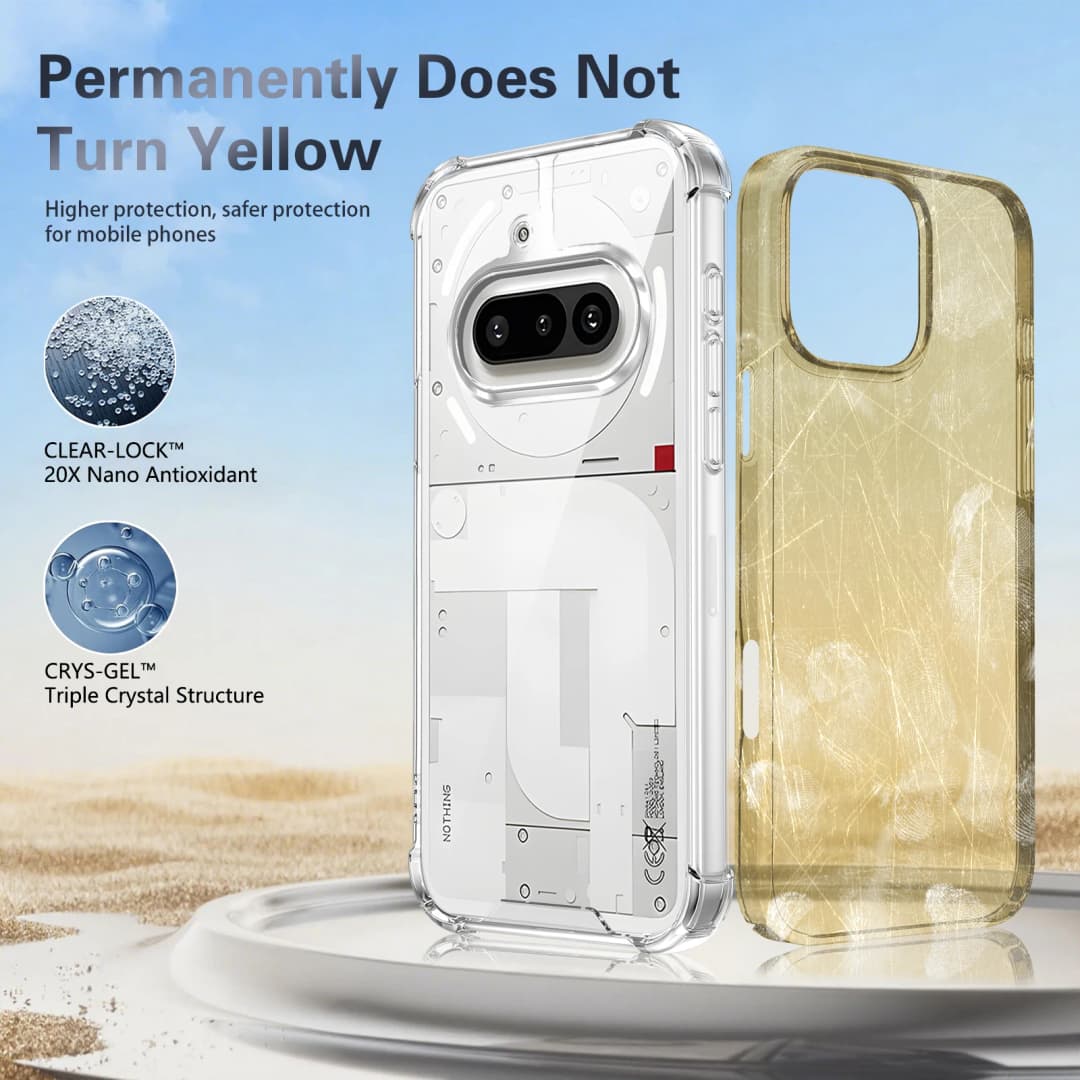 Nothing Phone 3A A059 Case Air Cushion Shockproof Silicon Bumper Clear Airbag Back Cover Hard Phone Case for Nothing Phone 3A 5G - 4