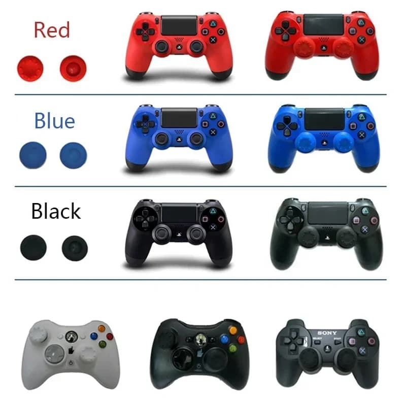 20pcs Random Soft Silicone Gamepad Joystick Grip Caps Case for PS4/PS5/Xbox360/Xbox One/Switch Pro Controller Game Accessories - 6