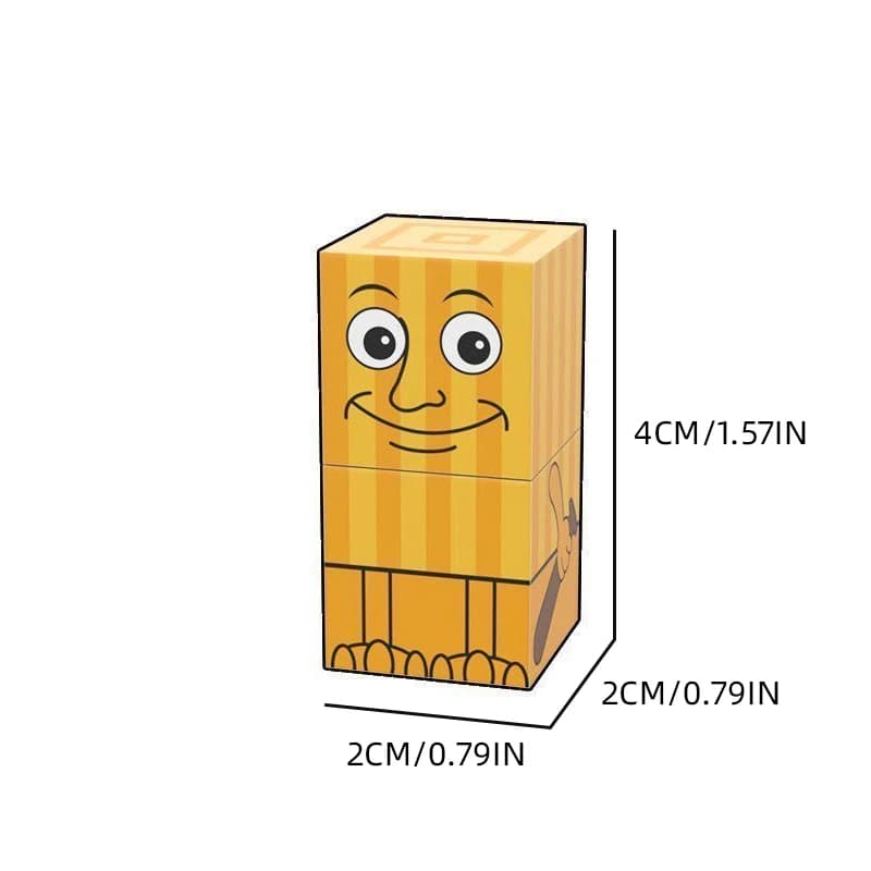 Tung tung tung sahur Magnetic building blocks, children's toy building block set, DIY assembly building blocks, desktop construc - 5