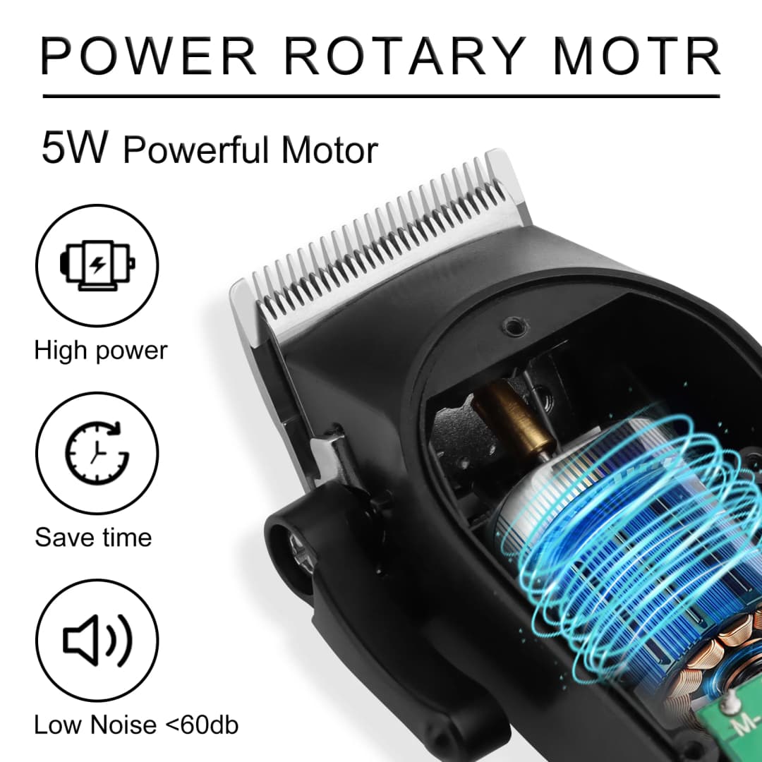 hiena 212 Professional Hair Cutter Mans Hair Clipper Set Metal Electric Cordless Hair Trimmer for Barber LCD Display Hair cutt - 5