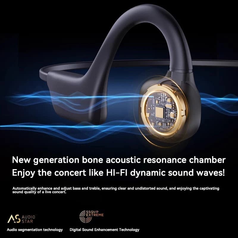 سماعات توصيل عظمي مقاومة للماء IPX8 مشغل MP3 32GB بلوتوث 5.4 سماعات لاسلكية مع ميكروفون للسباحة والرياضة واللياقة البدنية - 4