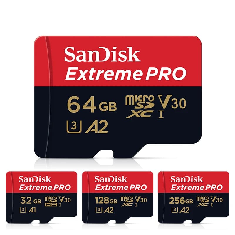 SanDisk Extreme Pro Flash 128GB Card Micro SD Card SDXC UHS-I 400GB 256GB 64GB U3 V30 TF Card Memory Card Adapter for Camera DJI - 3