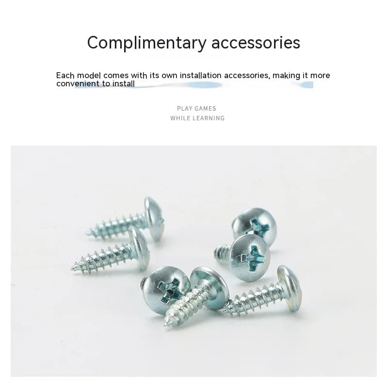 لوحة مشغولات يدوية مع إكسسوارات وإضاءة وجرس باب، أدوات تعليمية مونتيسوري، ألعاب خشبية لتنمية القدرات اليدوية والتعرف على الأصوات والألوان - 5