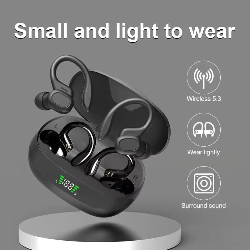 SP16 Wireless Earphones Ture Wireless Earbuds Ear Hook Sports HiFI Stereo Waterproof Headset With Mic TWS Headphone - 3