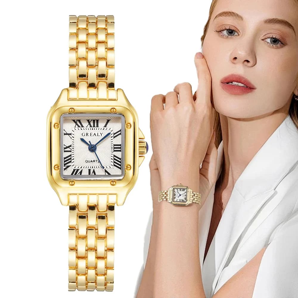 Top Brand Watch Women's Business Retro Classic Simple Waterproof Steel Strip Ladies Fashion Quartz Clock Wristwatches Gift - 2