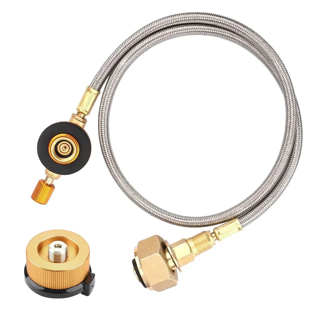 موقد غاز تخييم خارجي محول إعادة تعبئة بروبان محول أسطوانة وصلة خزان إكسسوارات