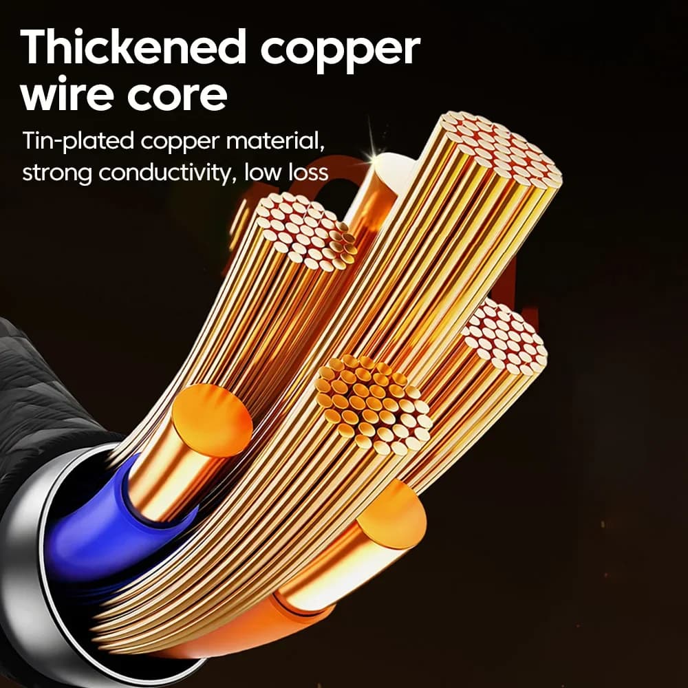 NNBILI 240W Nylon USB A to Type C Super Fast Charging Cable For Samsung S26 Huawei USB C to Type C For iPhone 17 16 Charger Cord - 5