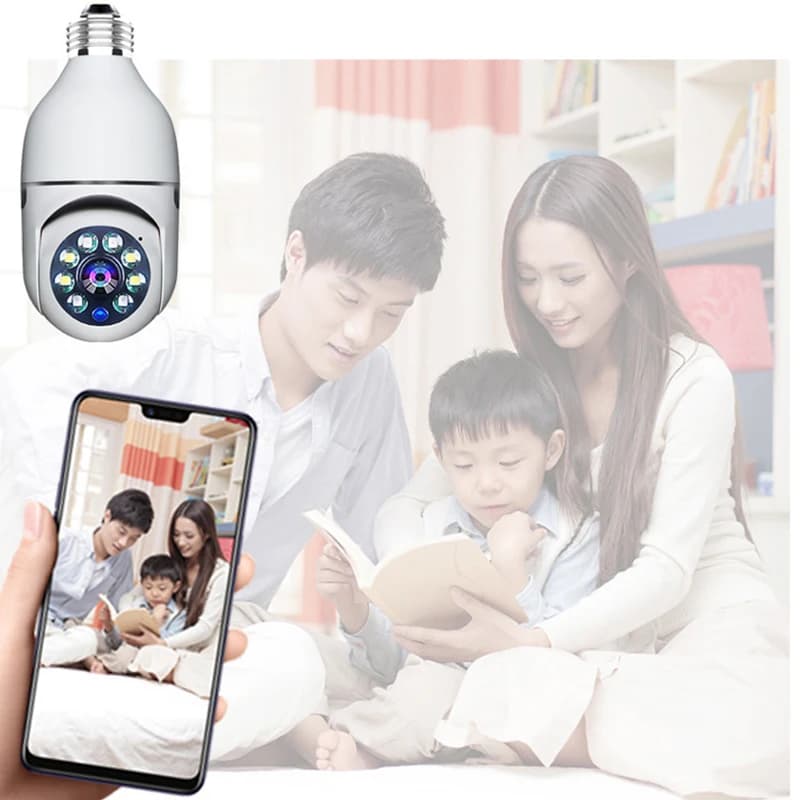 Smart Home 2.4G E27 Bulb Wifi Surveillance Camera HD Night Security Video Surveillance Supprt Two Way Audio Mobile Motion - 4