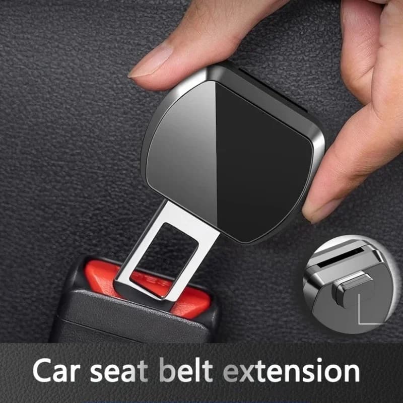 1/2Pcs Car Seat Belt Clip Extender Safety Seatbelt Lock Buckle Plug Thick Insert Socket Extender Safety Buckle For Tesla Porsche - 3