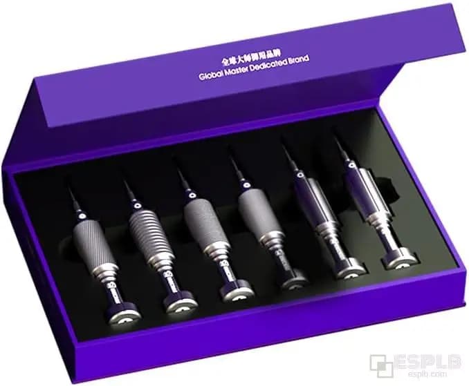 ميكانيكي 6 في 1 iShell ماكس هاون مفك براغي صغير مجموعة قوية صلابة مغناطيسية الدقة المغنيسيوم سبائك السيليكون مفك البراغي - 4