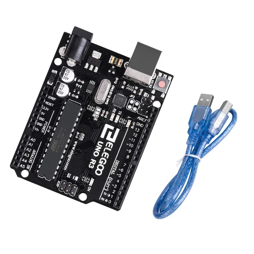 ELEGOO UNO R3 لوحة ATmega328P مع كابل USB (متوافق مع Arduino) لـ Arduino
