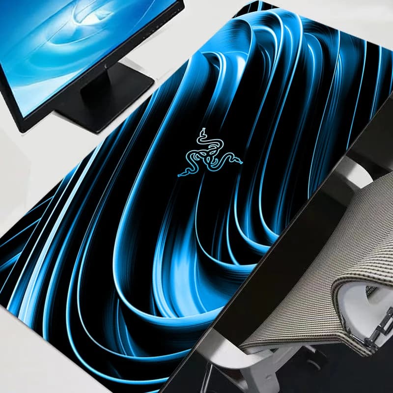 حصيرة ماوس Razer للاعبي الألعاب الإلكترونية المحترفين، حافة قفل السرعة، تصميم أنيمي، مطاط متين، حصيرة لوحة مفاتيح - 2