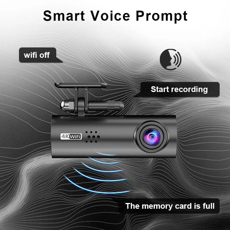E-ACE4K Mini UHD WIFI Dash Cam Car Dvr Video Recorder With APP Control Night Vision Mini  24H Parking Camera Monitor Loop record - 6