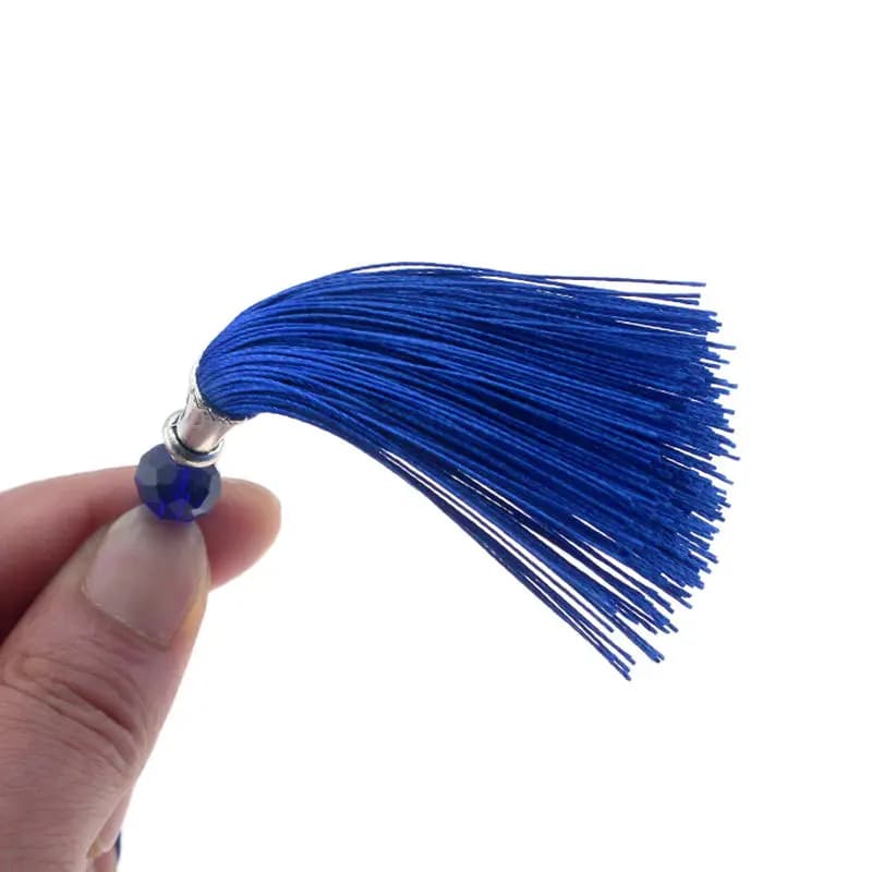 2Pcs Crystal Tassel 8cm/3.15inch Jewelry Decoration DIY Clothing Pendant Small Hanging Ear Tassel for Fashion Accessories - 5