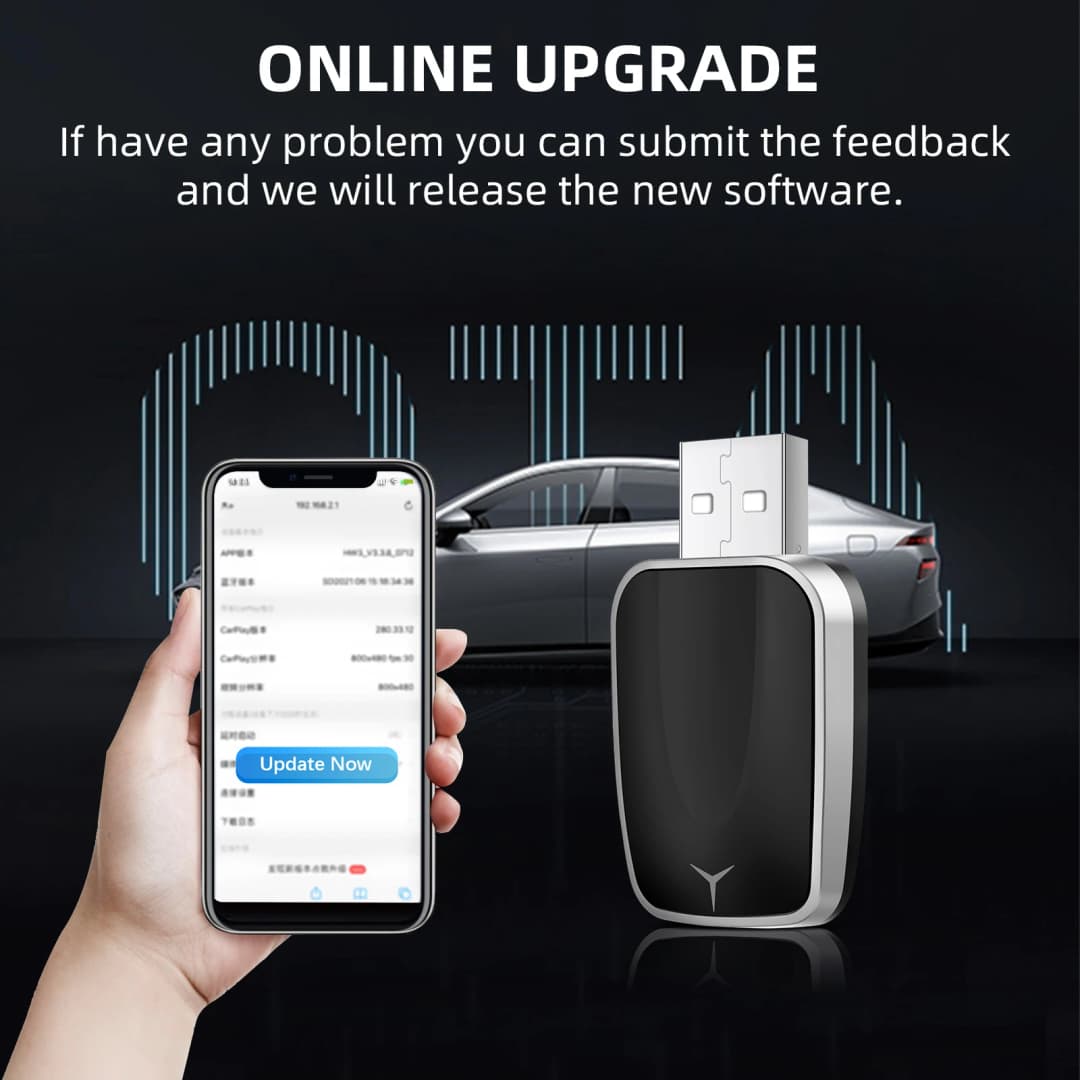 محول Android Auto لاسلكي جديد 2025، من سلكي إلى لاسلكي Carplay، صندوق ذكي USB، تشغيل فوري، ترقية عبر الإنترنت، اتصال WiFi تلقائي - 6