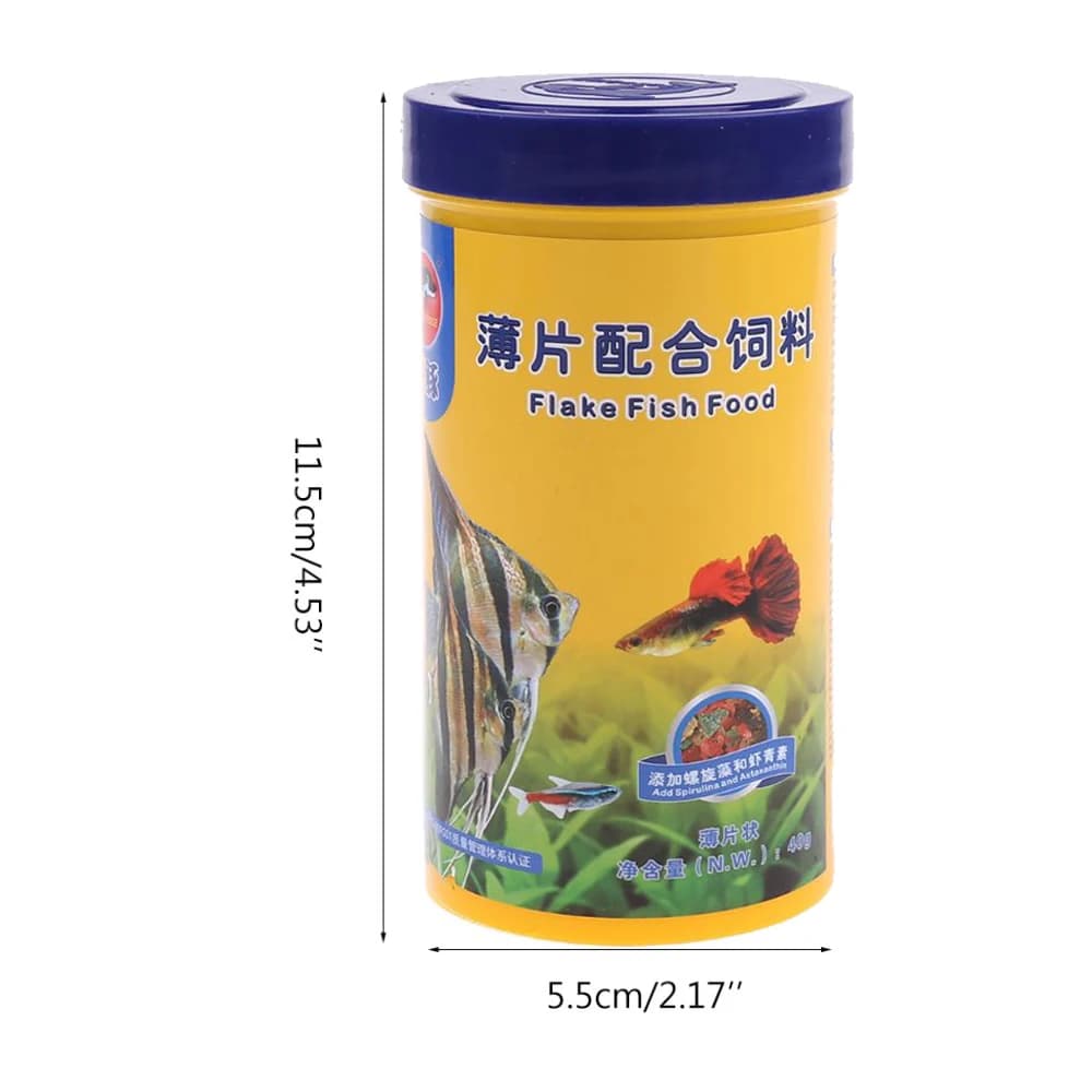 حبيبات طعام أسماك صغيرة، غذاء متوازن غني بالبروتين والسبيرولينا، يعزز اللون، مثالي للأسماك الزينة - 6