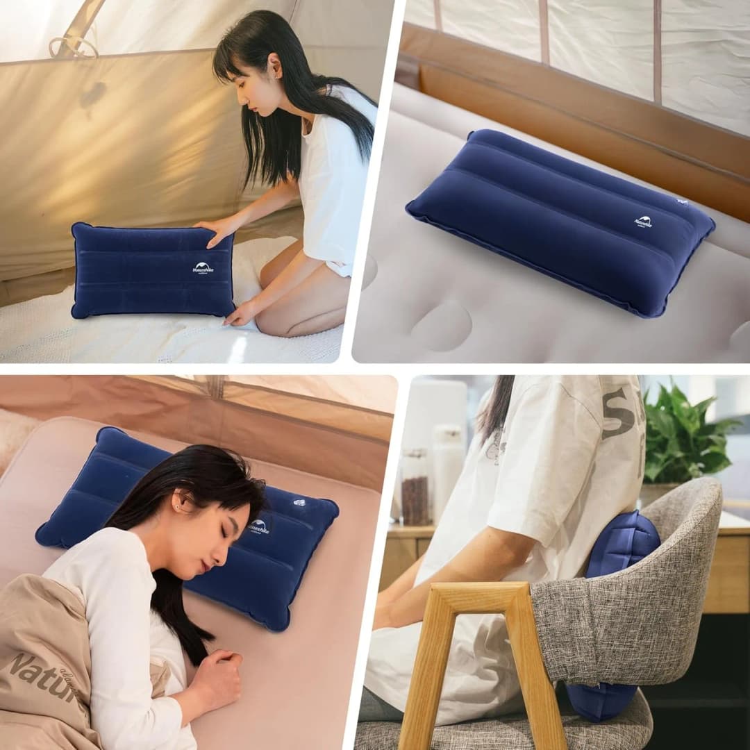 Naturehike Camping Pillow Ultralight Inflatable Pillow for Neck Support Comfortable Portable Backpacking Travel Office Pillow - 4