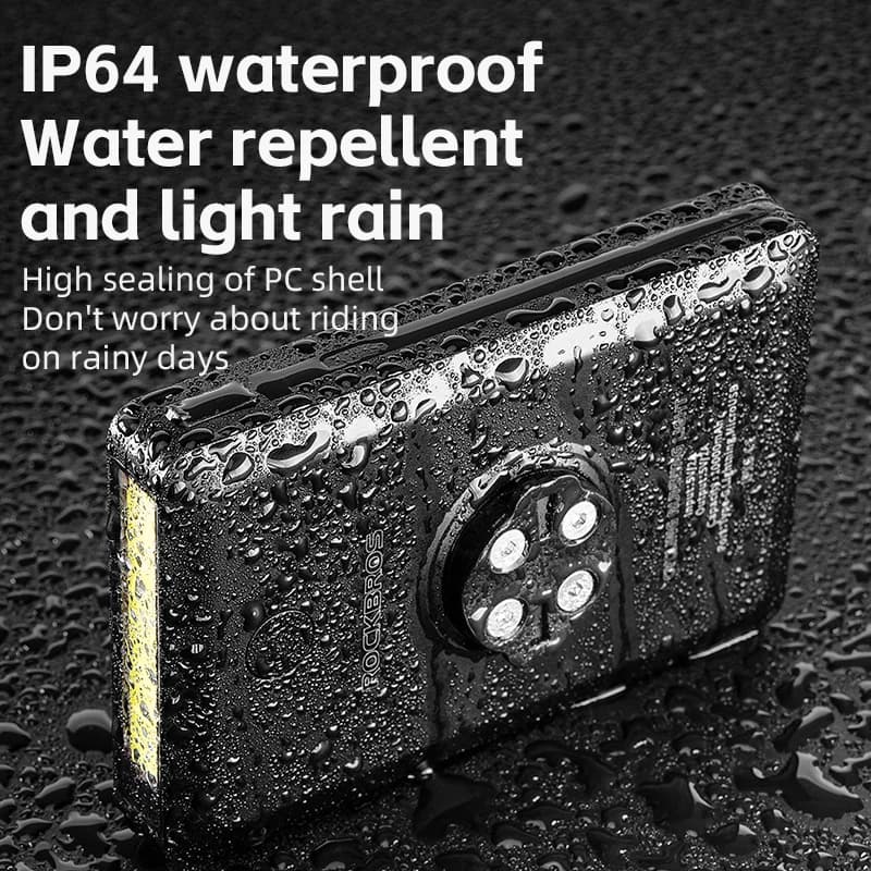 ROCKBROS Bike Powerbank Light 5000mAh 10000mAh Type-C Lightning MicroUSB Cycling Lamp Front Light Handlebar Bicycle Headlights - 4