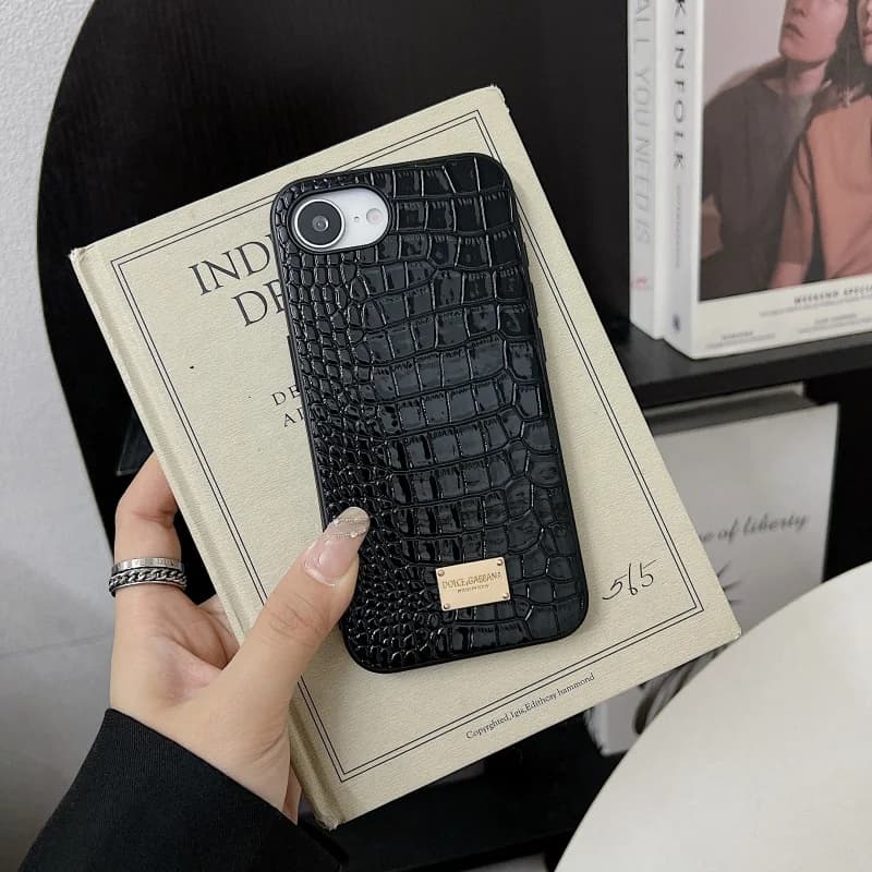 Luxury Leopard Snake leather Anti-Fall Case protectio for iPhone 16 15 13 12 11 14 17 Pro Max Plus 17 Air XS XR shockproof Cover - 4