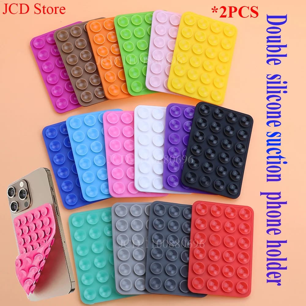 سيليكون الهاتف المحمول تحديد شفط كأس مزدوج الوجهين لوحة ثابتة سيارة شنت قوس جراب هاتف العالمي مكافحة زلة شفط كأس - 6