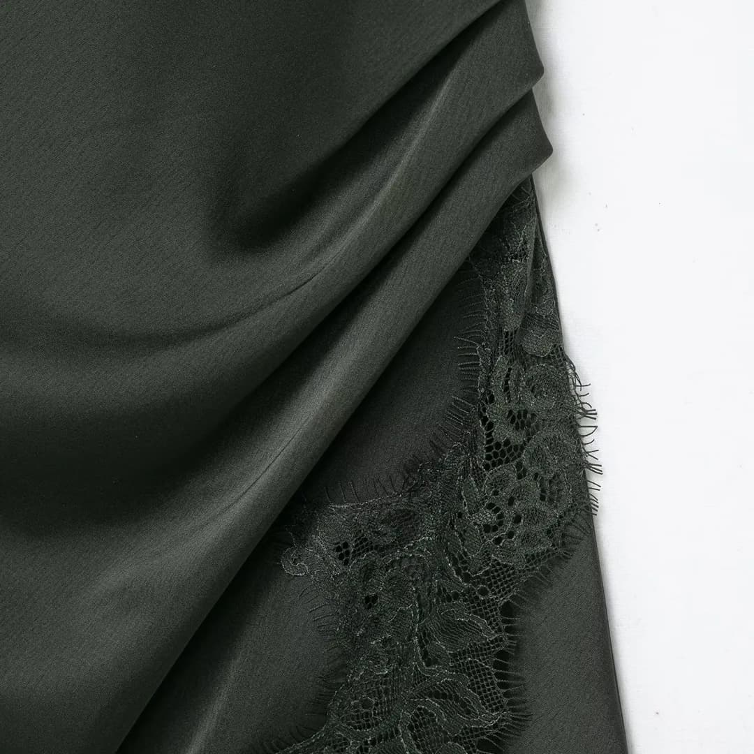 KASLEAD New Women's Fashion Lace Underwear Style Top Street Style Polyester Fiber Irregular Skirt City Commuting Suitable - 4